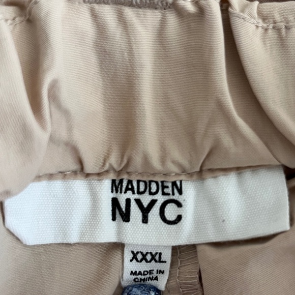 Madden NYC Juniors Taupe Lightweight Cargo Parachute Pants Size XXXL - Picture 16 of 16